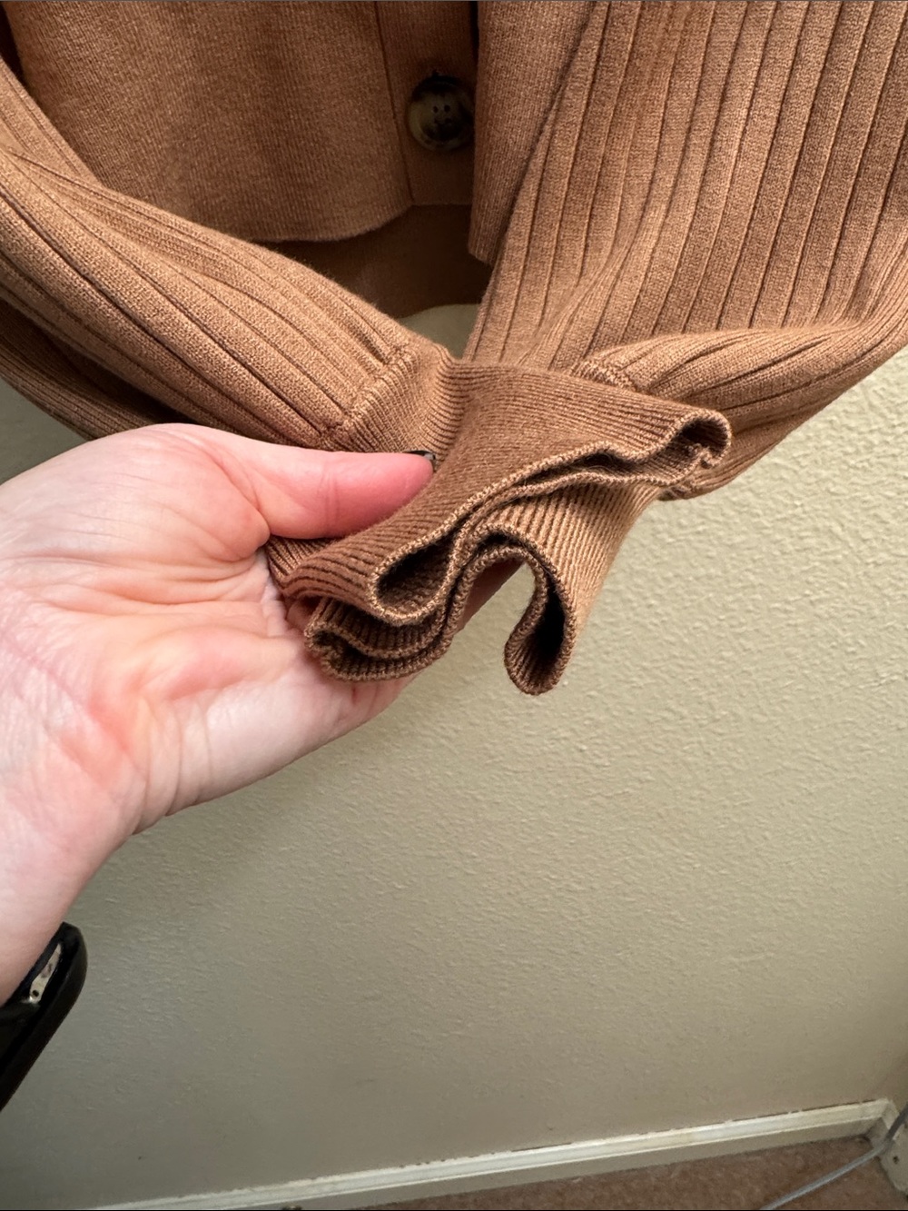Madewell Ribbed V-Neck Button Cardigan - Picture 4 of 5